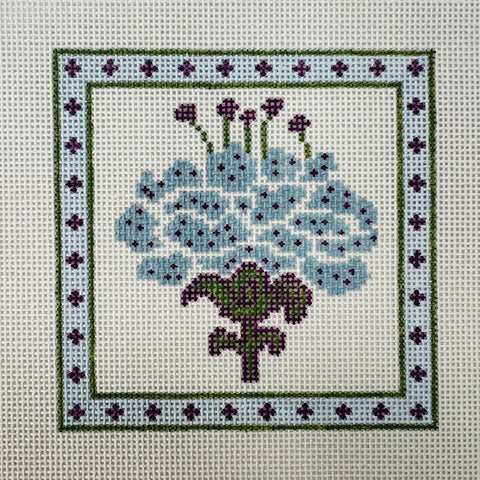 Blue Bell Peony Coaster (Stitchtent)
