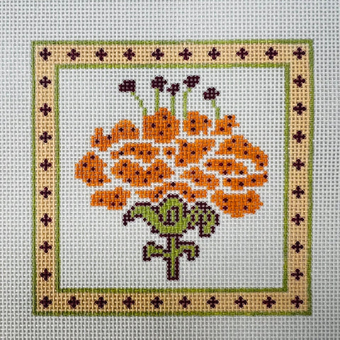 Poppy Peony Coaster (Stitchtent)