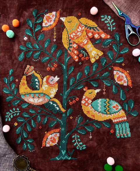 Songbirds and berries (Quaternion Creations)