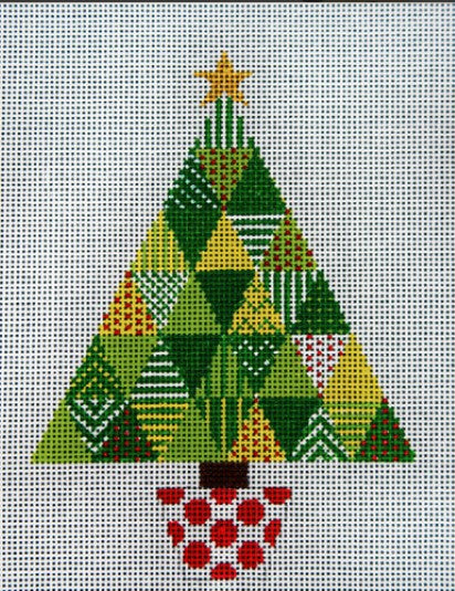 Triangle Xmas Tree (JP Needlepoint Designs)