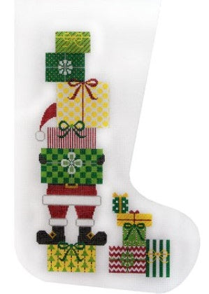 Santa w/Packages Stocking (JP Needlepoint Designs)
