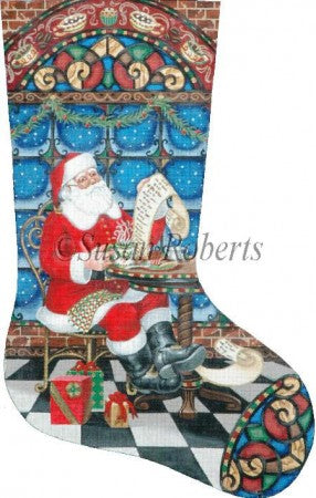 Coffee Break Santa Stocking
