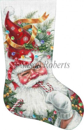 Decorated Santa Stocking