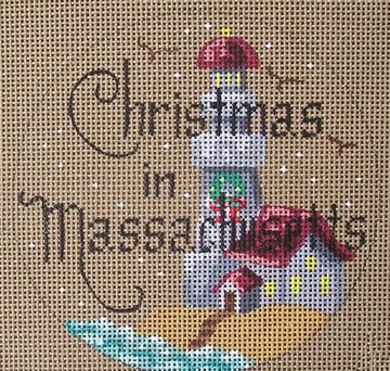 Christmas in Massachusetts Ornament