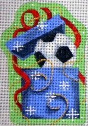 Soccer in Present Ornament