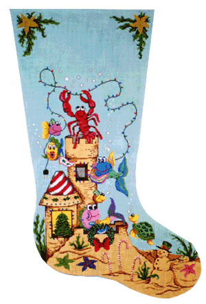 Fun Fish, Sandcastle  Stocking