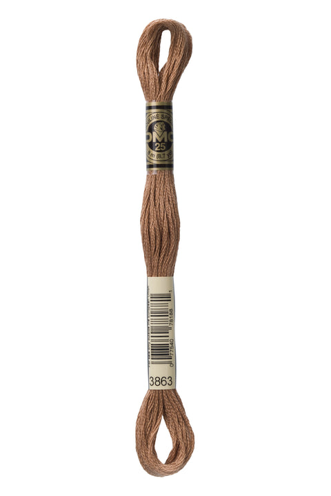 DMC3863-Medium Mocha Beige - DMC Floss