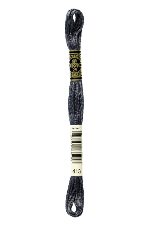 DMC413-Dark Pewter Gray - DMC Floss