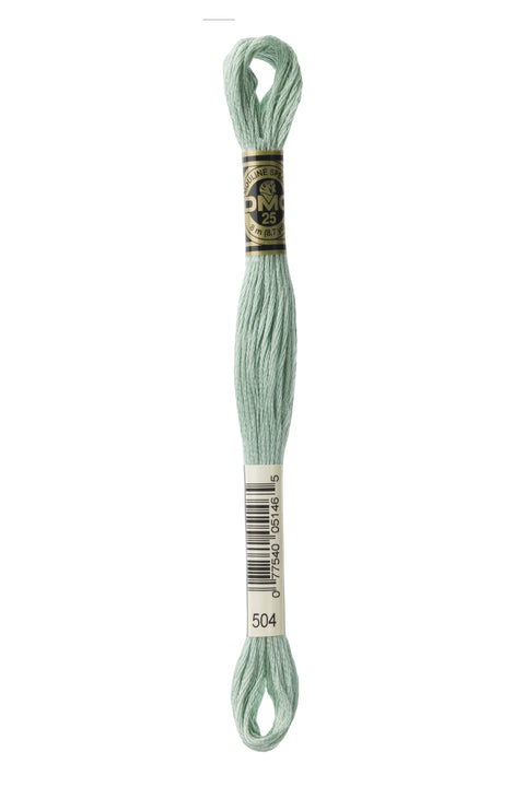 DMC504-Very Light Blue Green - DMC Floss