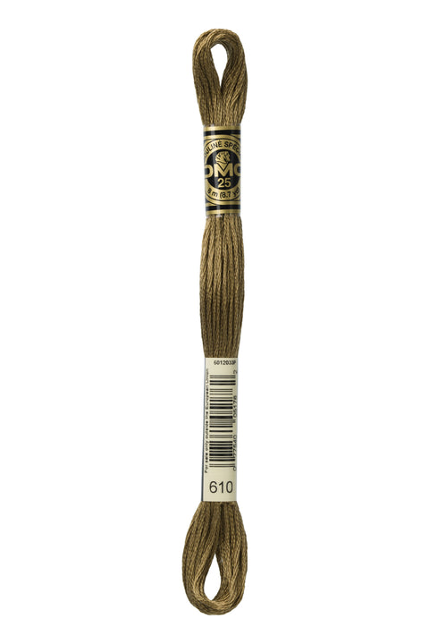 DMC610-Dark Drab Brown - DMC Floss