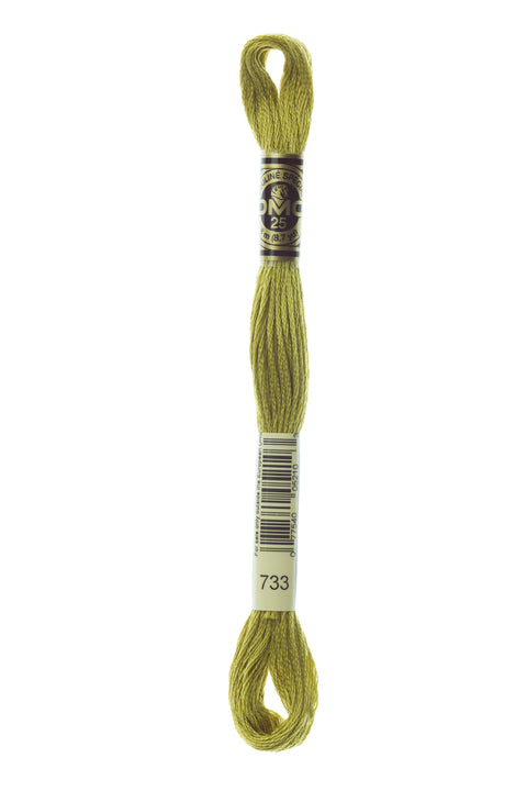 DMC733-Medium Olive Green - DMC Floss