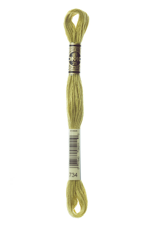 DMC734-Light Olive Green - DMC Floss