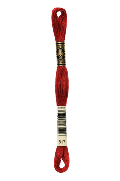 DMC817-Very DArk Coral Red - DMC Floss