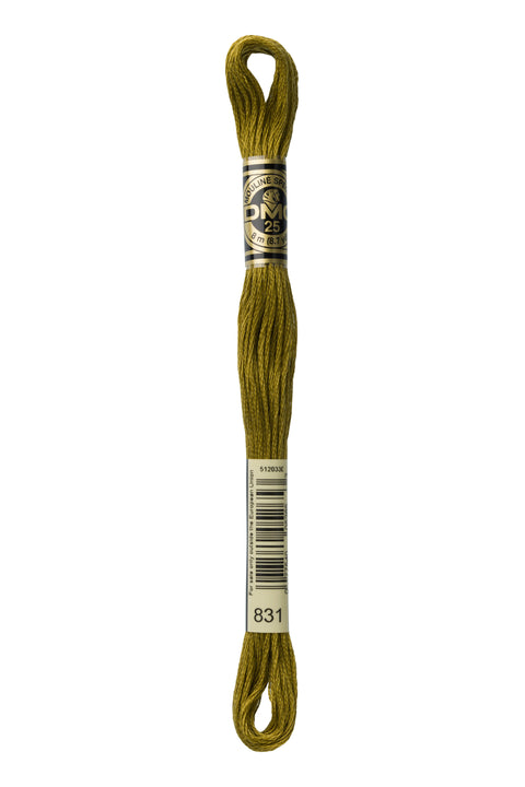 DMC831-Medium Golden Olive - DMC Floss