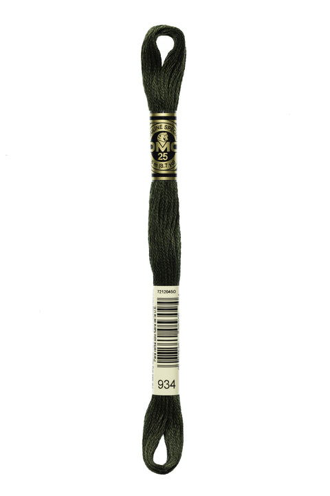 DMC934-Black Avocado Green - DMC Floss