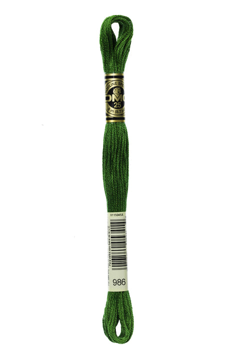 DMC986-Very Dark Forest Green - DMC Floss