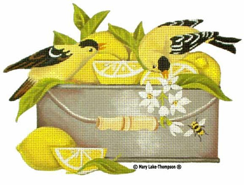 Lemon Pan w/Birds