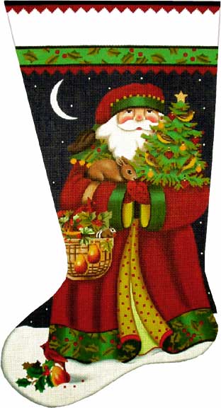 Forest Santa Claus - Santa Sock