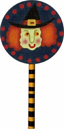 Witch Lollipop (with handpainted wooden stick)