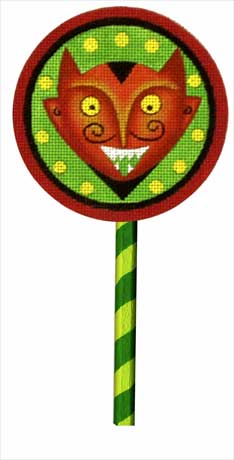 Devil Lollipop (with handpainted wooden stick)