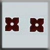12188 4 Petal Flower Matte Ruby (2) - Mill Hill Treasure