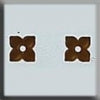 12190 Four Petal Flower Matte Autumn Topaz - Mill Hill Treasure