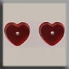 12239 Petite Flat Heart Matte Ruby - Mill Hill Treasure
