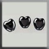 12247 Small Channeled Heart Bright Hematite - Mill Hill Treasure