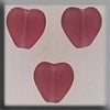 12273 Channeled Heart Matte Fuchsia - Mill Hill Treasure
