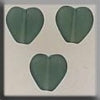 12277 Channeled Heart Matte Tourmaline - Mill Hill Treasure