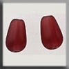 12280 Pear shape Bead AB Matte Dark Rose - Mill Hill Treasure