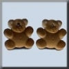 12298 Very Petite Teddy Bears Brown (2) - Mill Hill Treasure