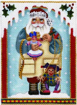 Toy Maker Santa Ornament