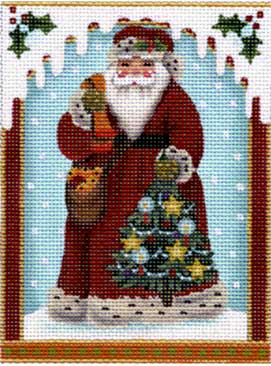 Russet Santa Ornament