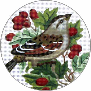 Bird and Berries Ornament