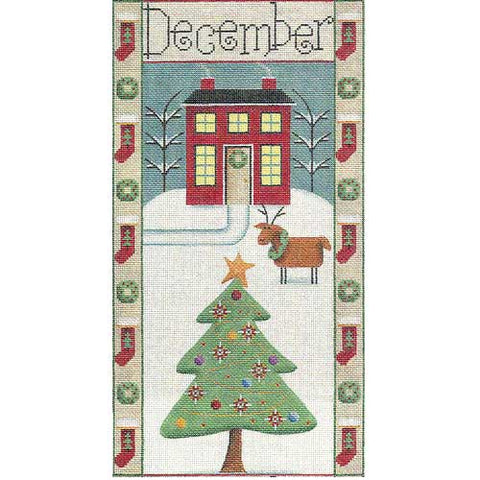 December / Christmas Folk Banner