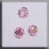 13021 Crystal (3) Round Bead Light Rose - Mill Hill Treasure