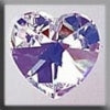 13045 Medium Heart crystal AB - Mill Hill Treasure