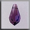 13052 Crystal Very Small Teardrop - Amethyst AB - Mill Hill Treasure