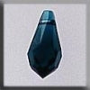 13053 Crystal Very Small Teardrop - Emerald - Mill Hill Treasure