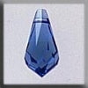 13055 Very small teardrop Sapphire AB - Mill Hill Treasure