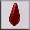 13056 Crystal Very Small Teardrop - Siam - Mill Hill Treasure