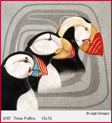 Three Puffins