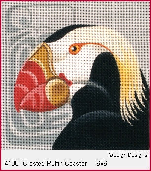 Crested Puffin Coaster