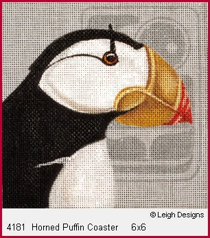 Horned Puffin Coaster