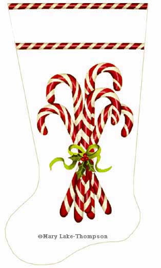 Candy Cane Sock