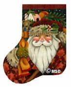Old Fashioned Santa Mini Sock