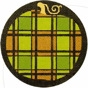 Fancy Pumpkins - Green Plaid