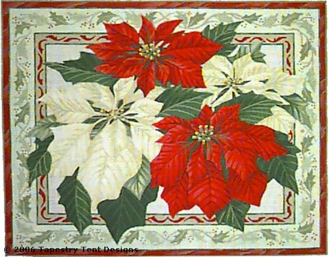 Poinsettia Pillow - 13ct