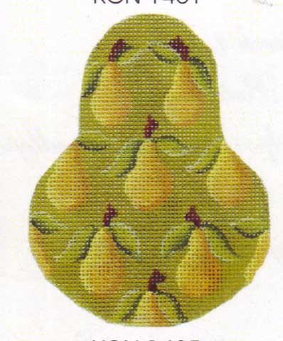 Yellow Bartlett  Pear Ornament